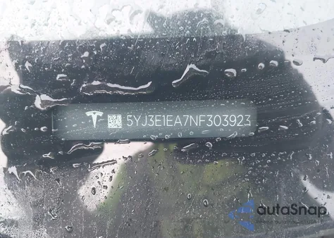 2022 Tesla Model 3 Rear-Wheel Drive из США, поврежденный, VIN 5YJ3E1EA7NF303923